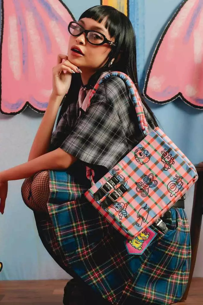 Plaid Playdate Belt Shoulder Bag - Liunic On Things