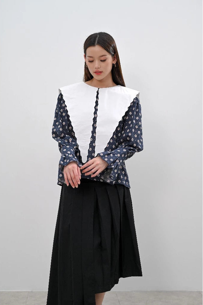 Fara Top Navy Blue - Alexalexa