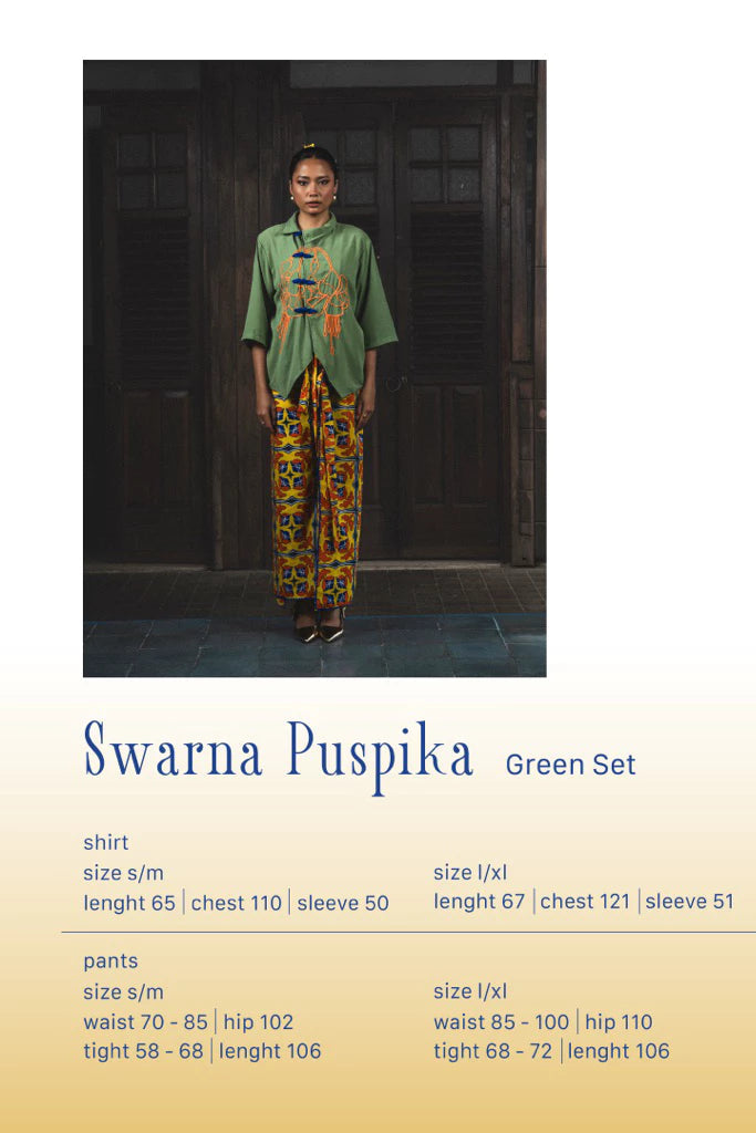 Swarna Puspita Set Green - Bertjorak