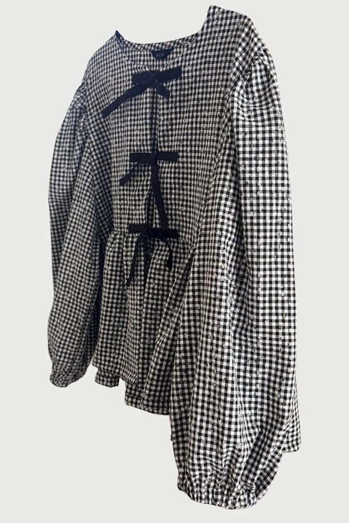 Ribbon Puff Black - Saya Saya