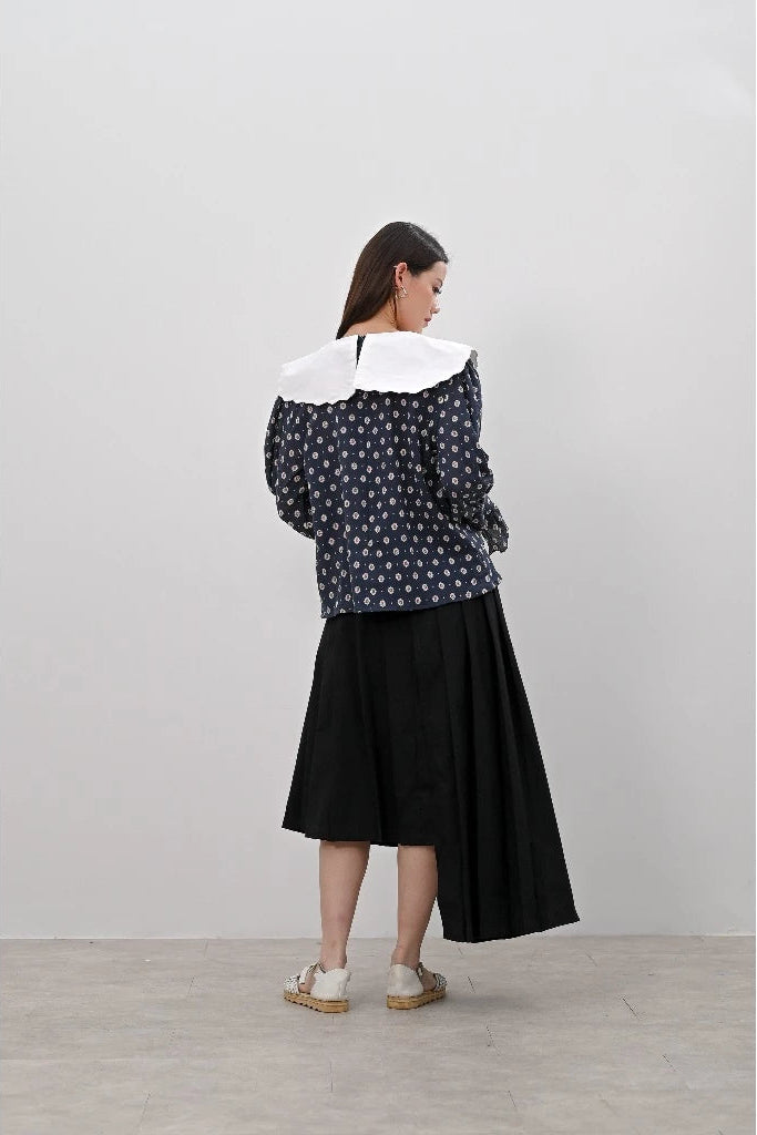 Fara Top Navy Blue - Alexalexa
