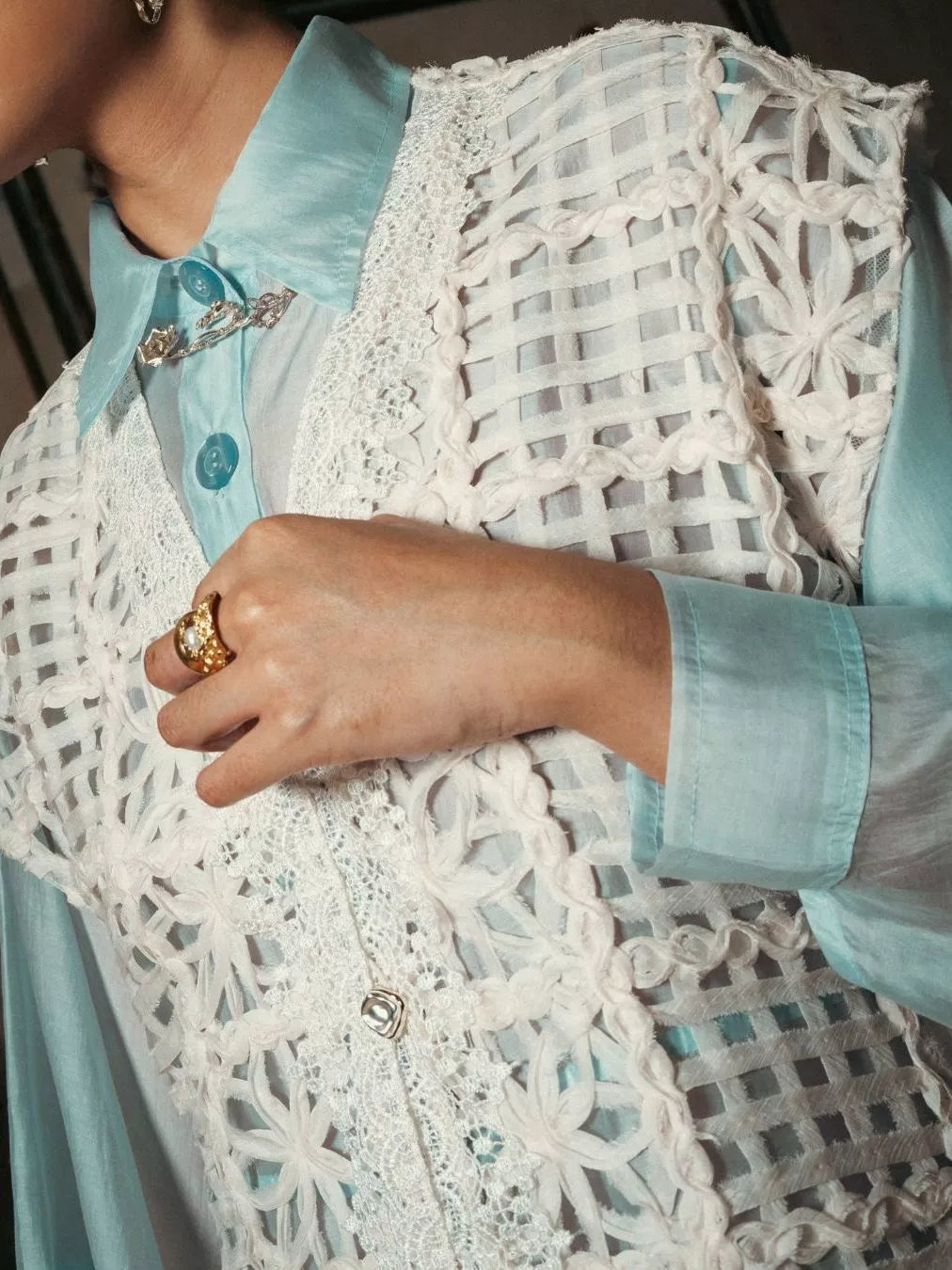 Gaiya Vest Chiffon - LR Studio