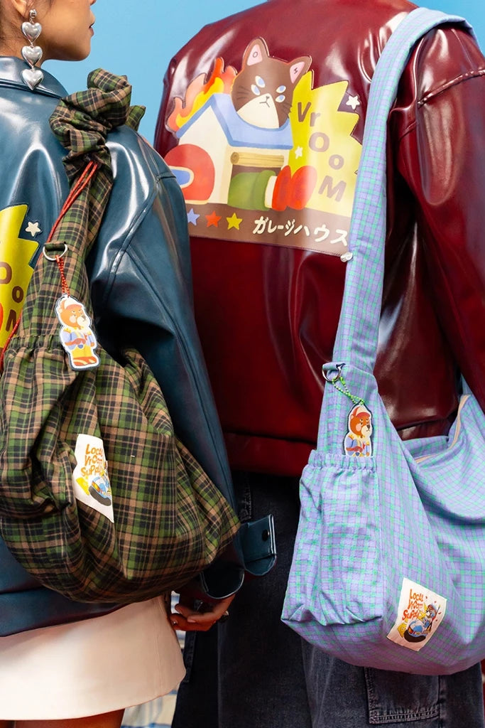Tool Room Plaid Sling Bag - Oh Irv