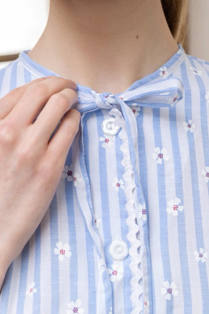 Kelly Fleur Blouse Light Blue - Saya Saya