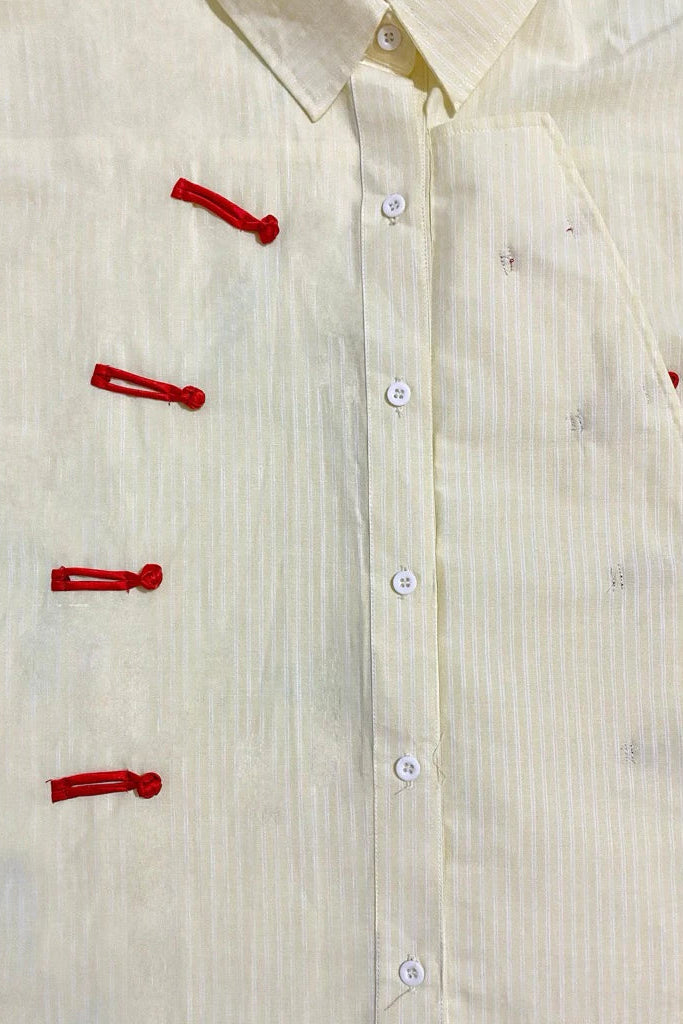 Cheongsam Shirt Yellow - Hakka Goods