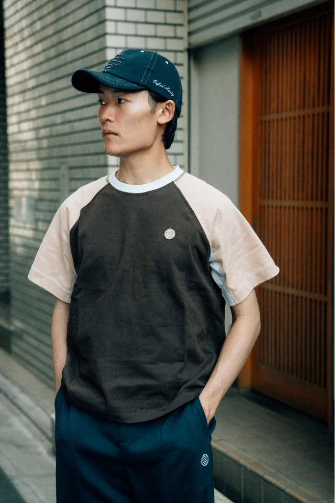 Oxford Society Mura raglan T Shirt In Brown - Oxford Society