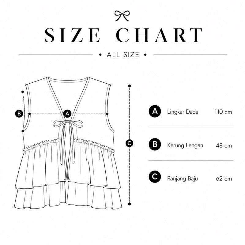Marie Vest Light Blue - Saya Saya