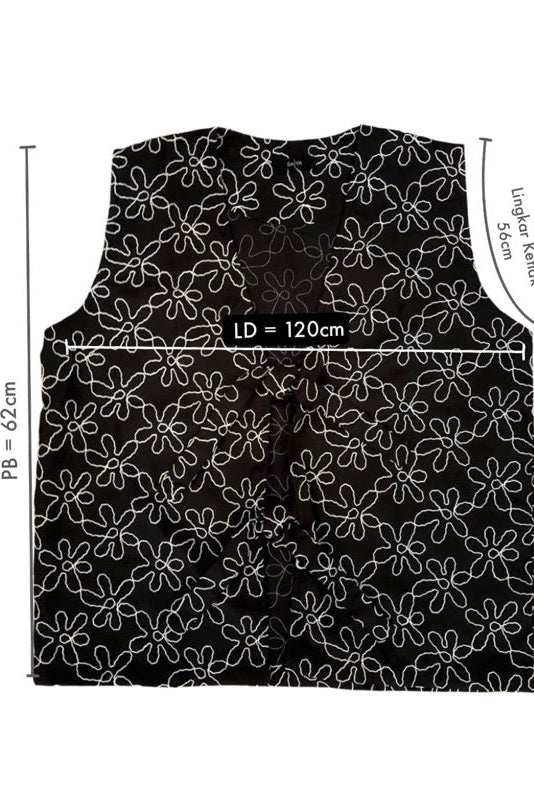Fleur Vest Black - Saya Saya