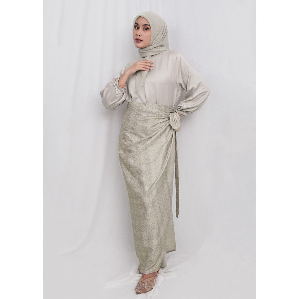 Biyu Wrap Skirt Sage - Puru Kambera