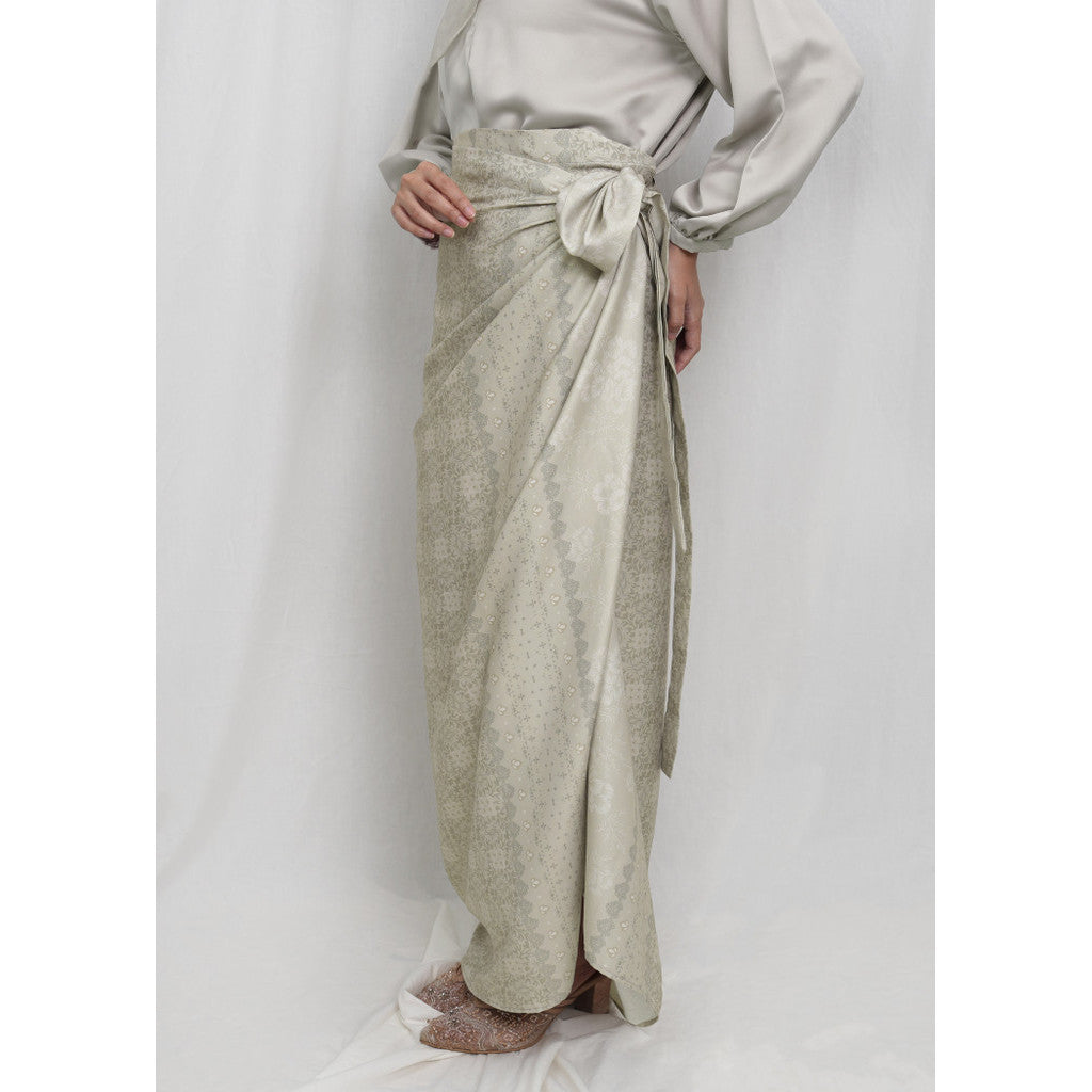 Biyu Wrap Skirt Sage - Puru Kambera