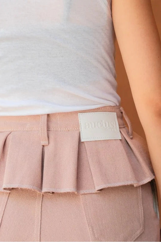 Maurice Ruffle Pants Pink - The Auctus