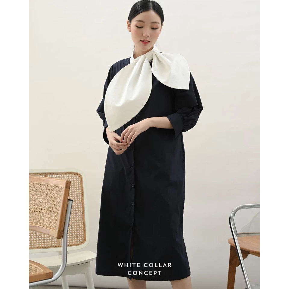 Livy Dress - White Collar Concept