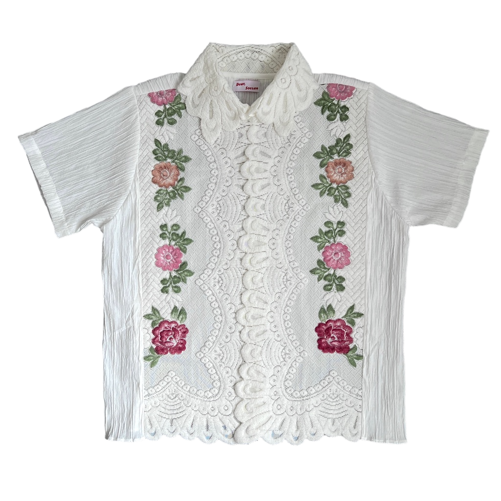 Rose Garden Short Sleeve White - Dear Soesan