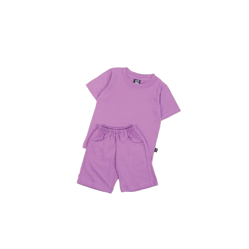 HGL Bambini - Jummakids One Set Kaos Polos Anak Lavender - Jumma Kids