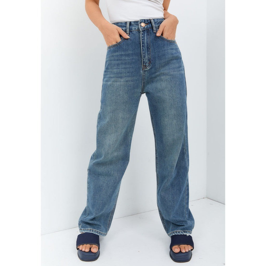 Fazrel Straight Jeans Blue - Odiva