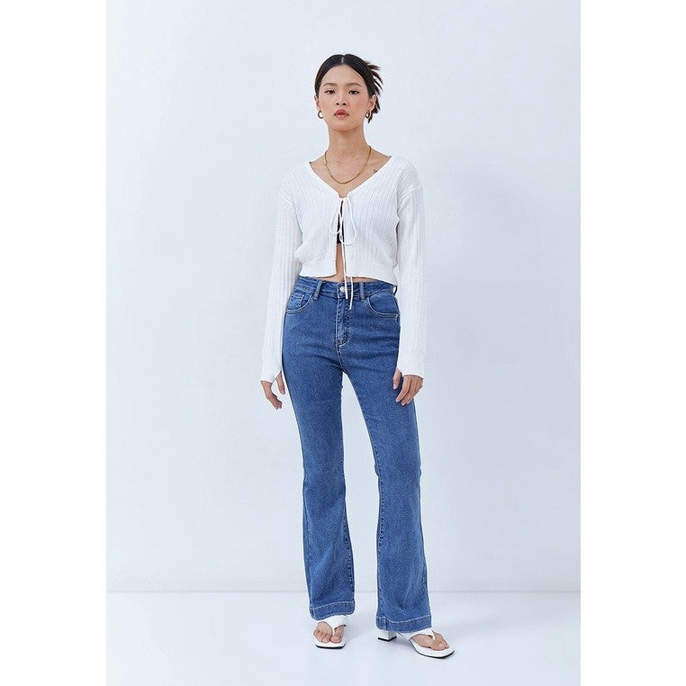 Verina Flare Jeans Navy - Odiva