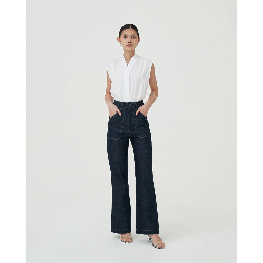 Damson Flare Pants - Acheté de Nous