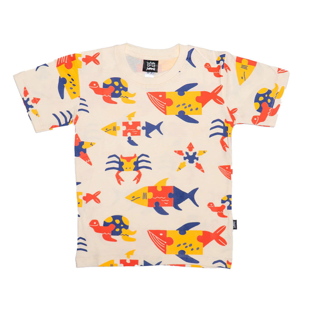 HGL Bambini - Jummakids Puzzle Time Full Printed T-Shirt - Jumma Kids