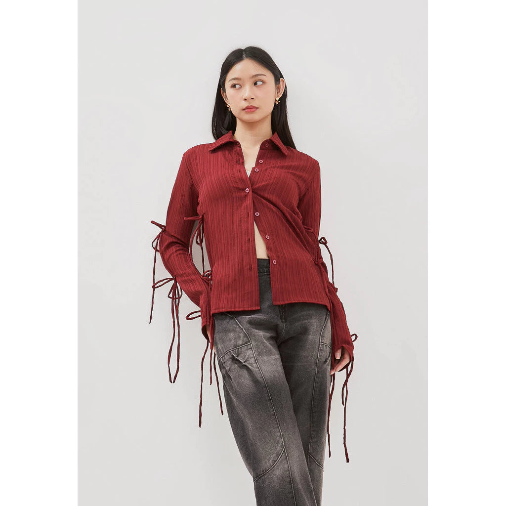 Ribbon Crinkle Top - Catha