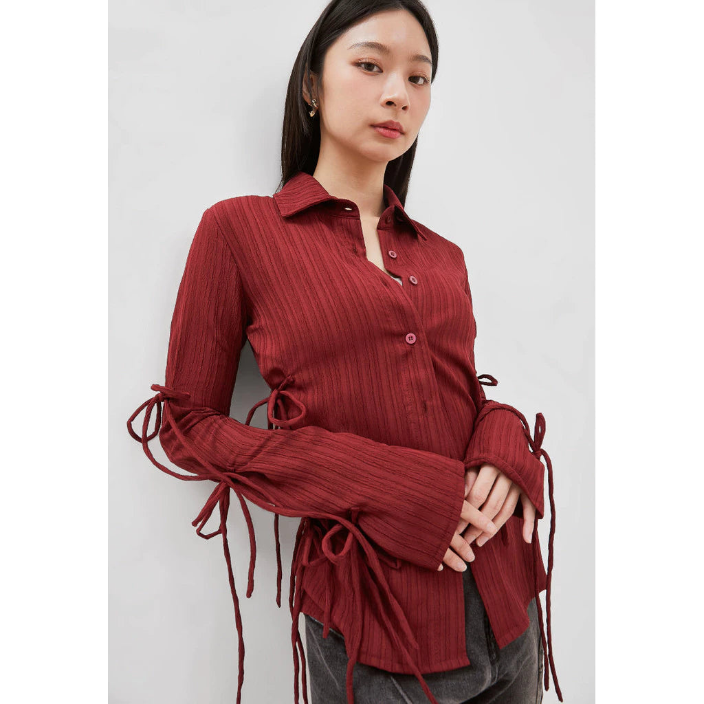 Ribbon Crinkle Top - Catha