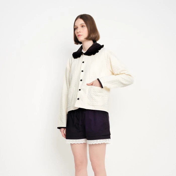 Girl Quilted Effect Jacket - Argyle & Oxford