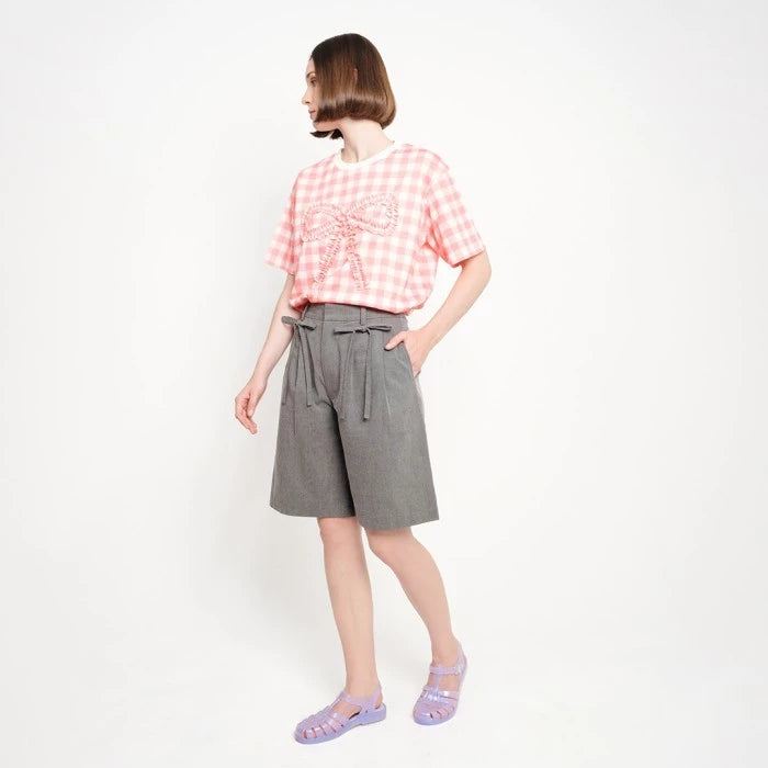 Patch Ribbon Gingham Tee - Argyle & Oxford