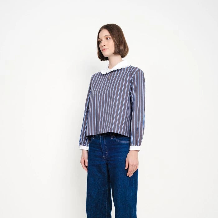 Girl Scandi Stripe Shirt - Argyle & Oxford