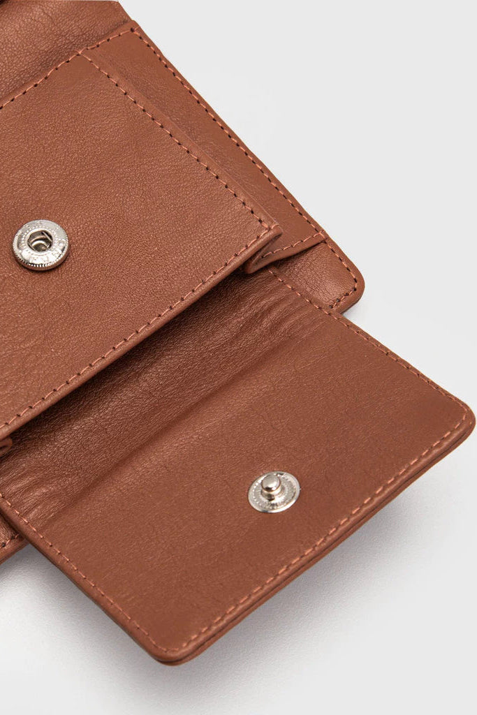 Maite Wallet Genuine Leather Brown - Adorable Projects