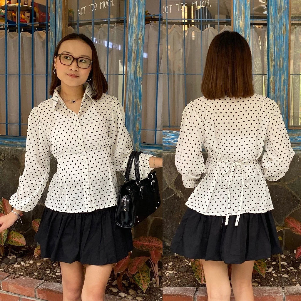Milly Polka Long White - Bling It On