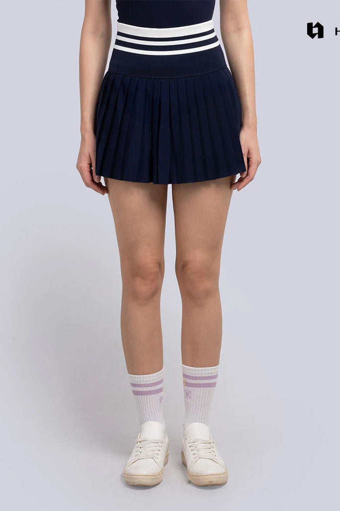 Softpace Pleated Skirt Navy - Heiji Active