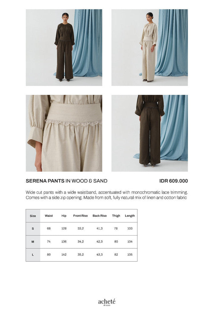 Serena Pants Wood - Acheté de Nous
