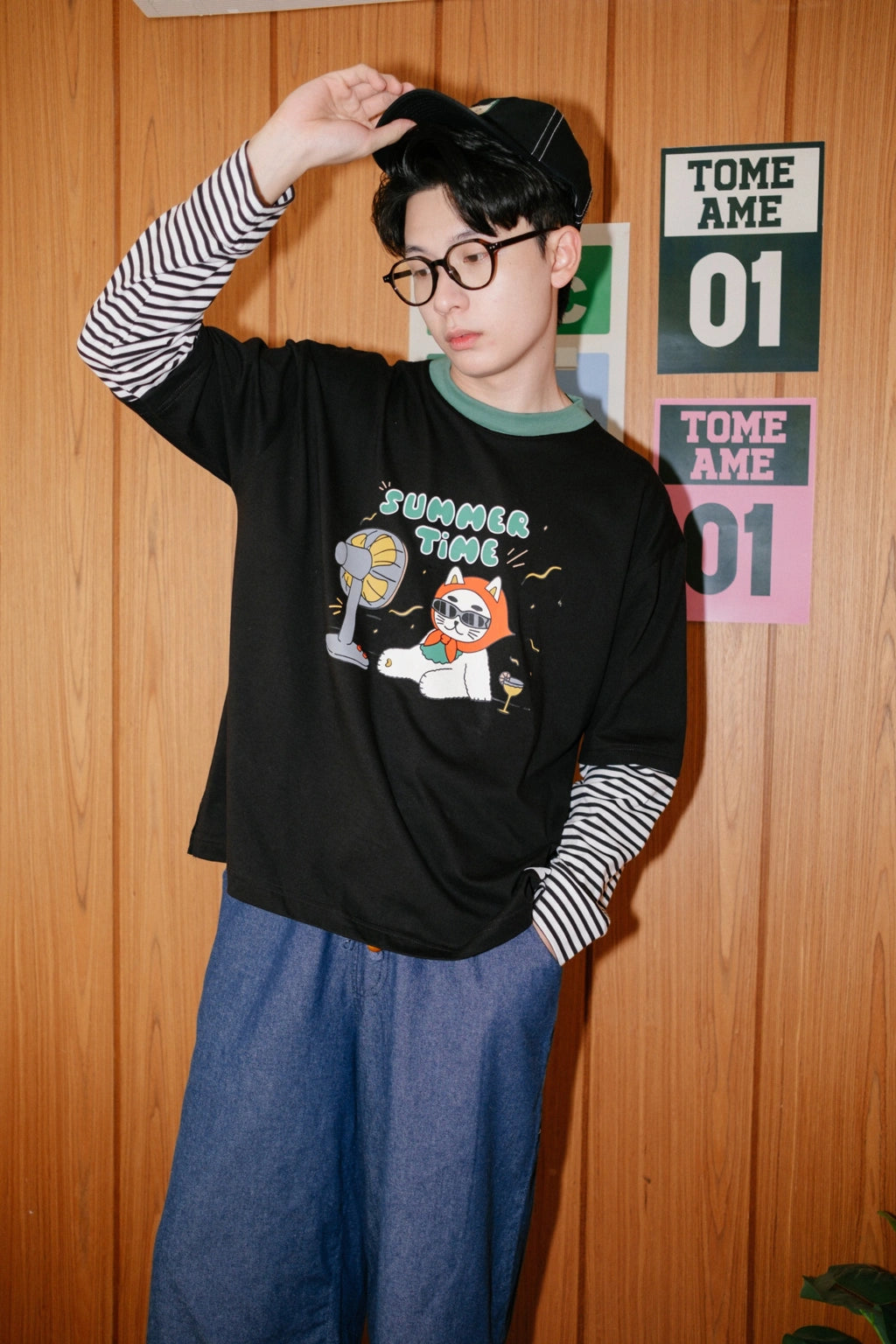 Summer Time Tee Longsleeve Black - Tome Ame