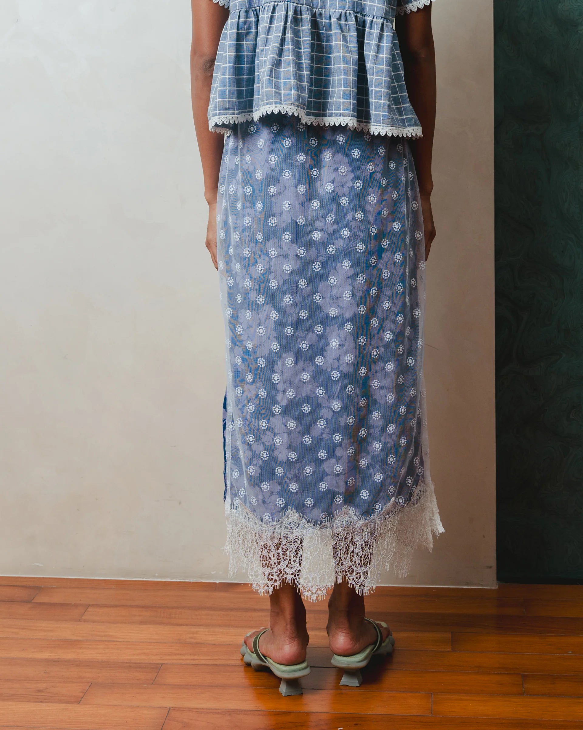 Tessara Lace Skirt Navy - Toko Didiyo