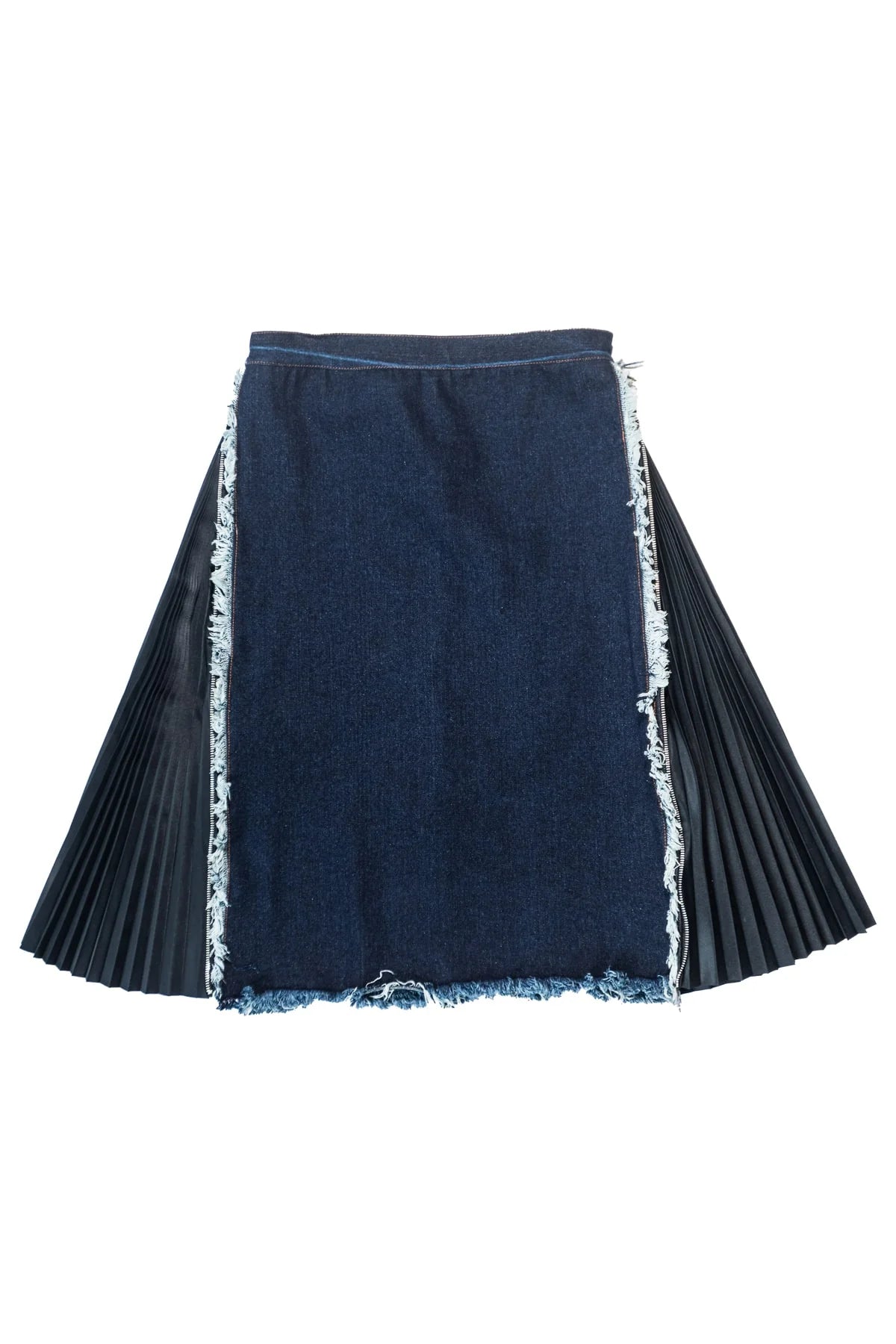 Blues & Pleats Midi Skirt Denim - Wad Studio