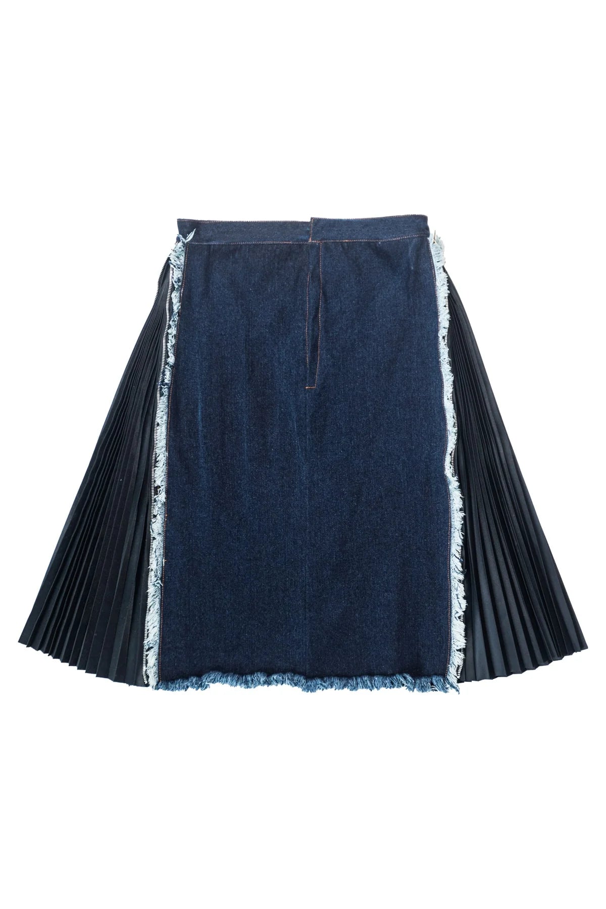 Blues & Pleats Midi Skirt Denim - Wad Studio