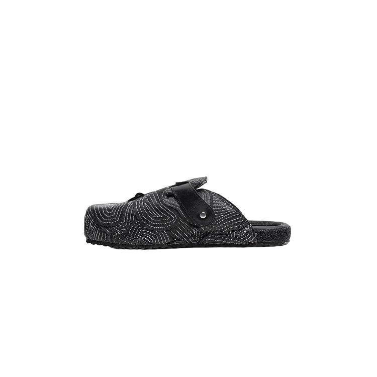 Tigah Home Black Contour Clogs Side