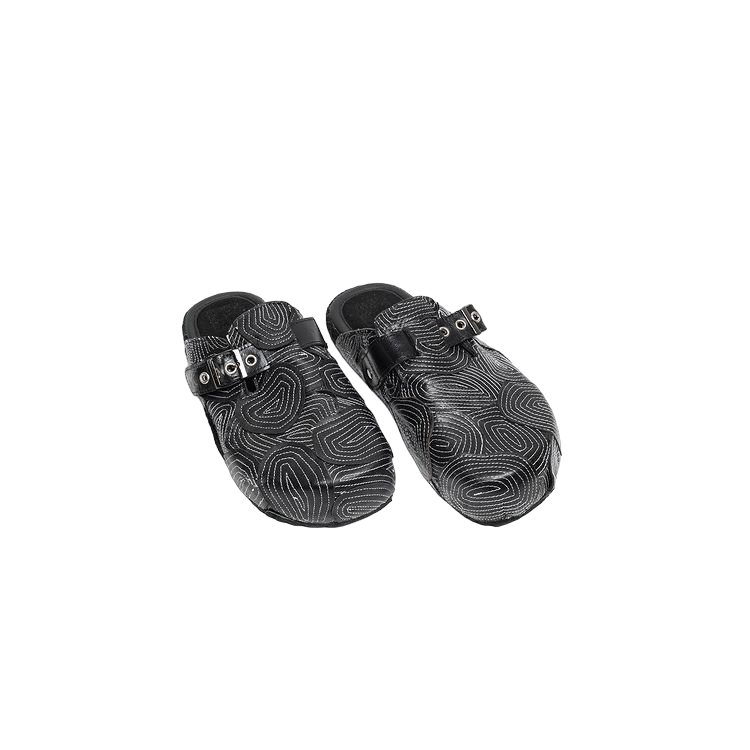 Tigah Home Black Contour Clogs 2