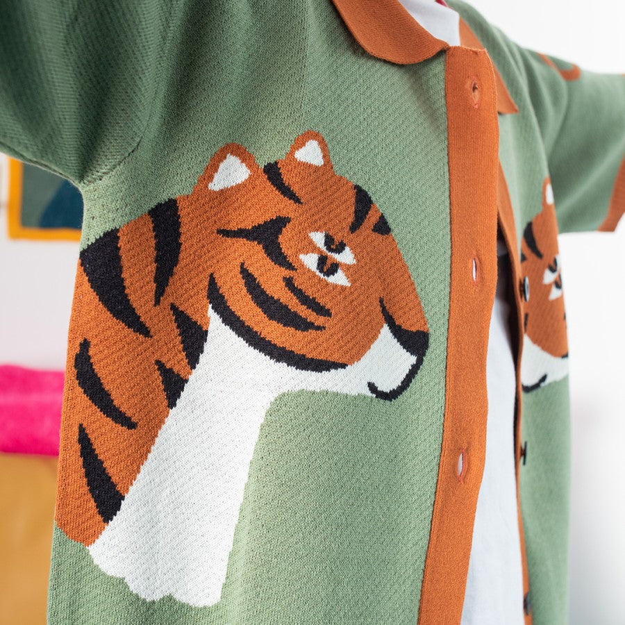 Oh.Irv The Tiger Club Knitted Shirt 2