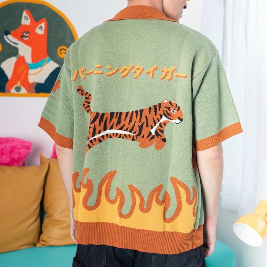Oh.Irv The Tiger Club Knitted Shirt 3